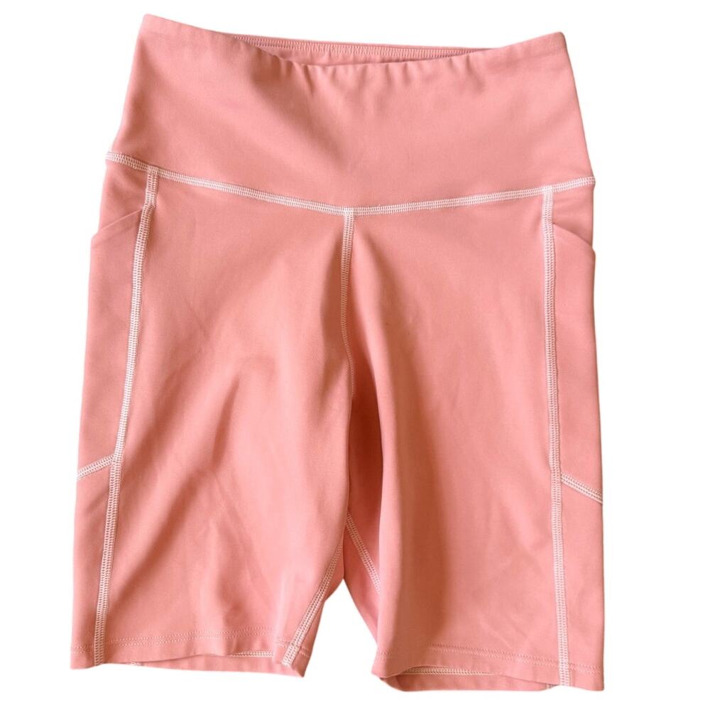 FIGS Peachy Pink Pocket Bike Shorts Underscrubs Size XS X-Small